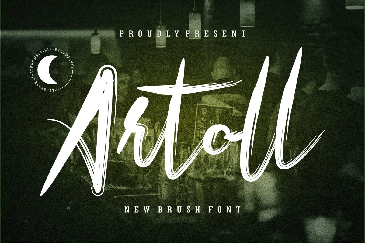 Artoll - New Brush Font example image 1