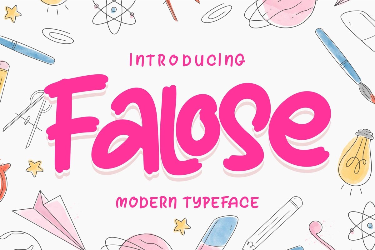 Falose | Modern Typeface Font example image 1