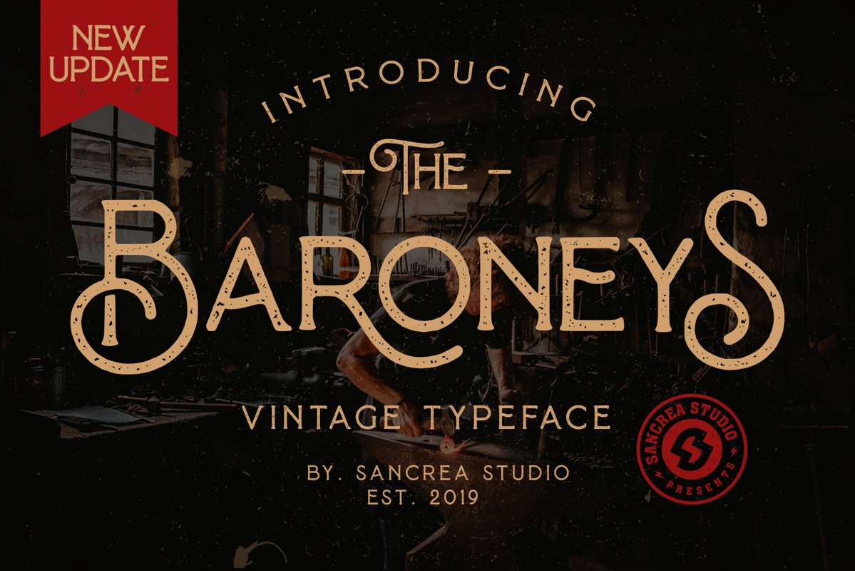 Baroneys - Vintage Typeface example image 1