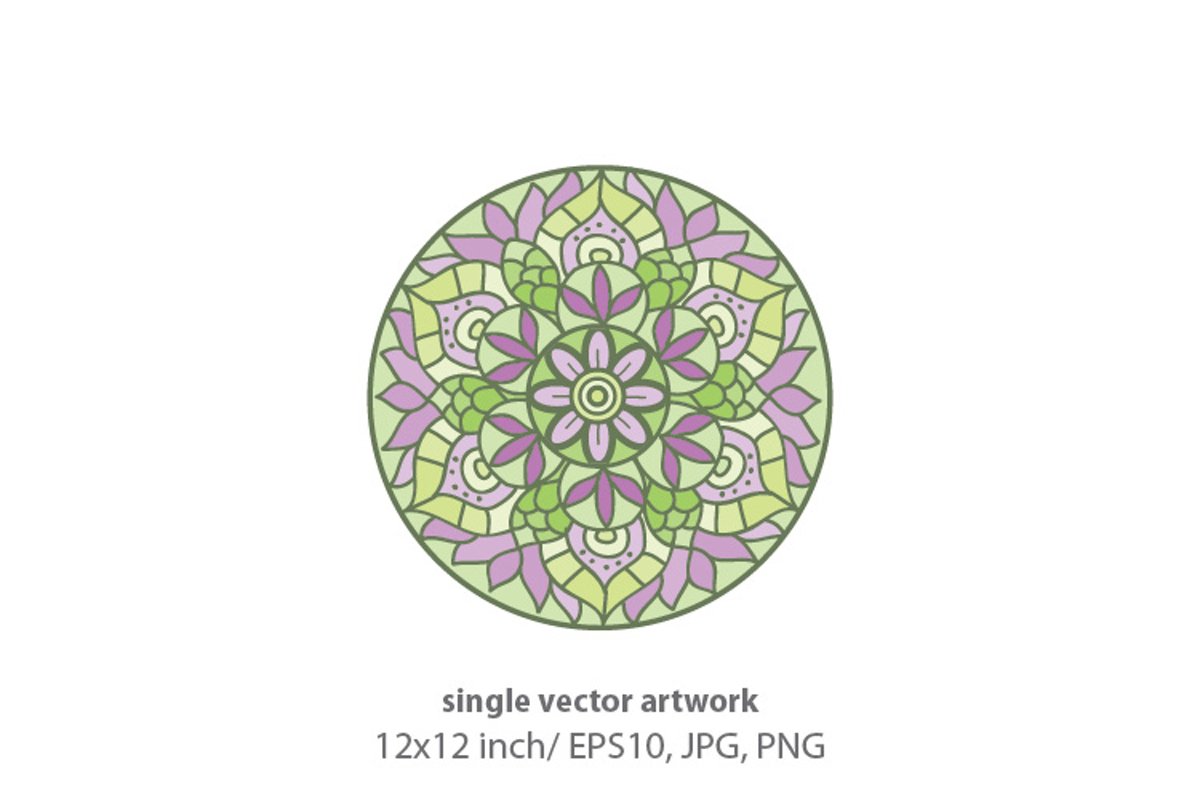 Mandala - single vector artwork example image 1