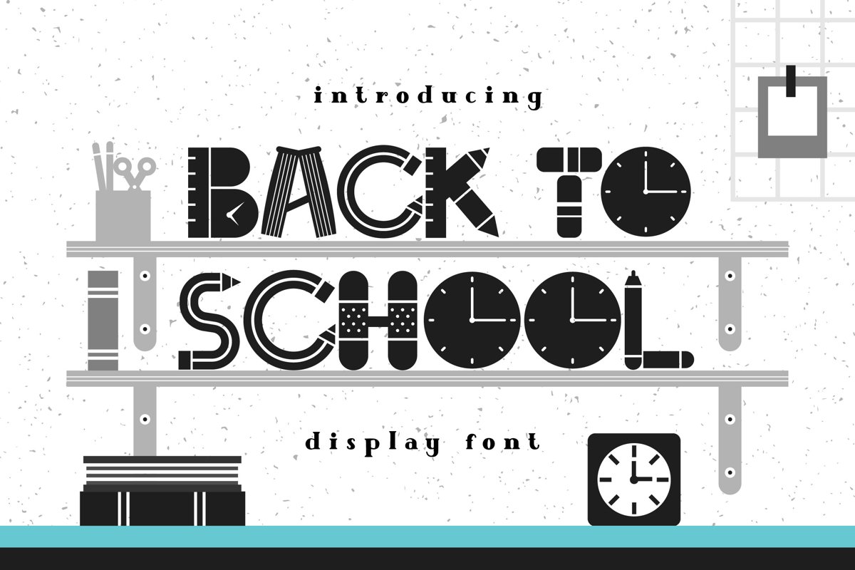 Back To School Font example image 1