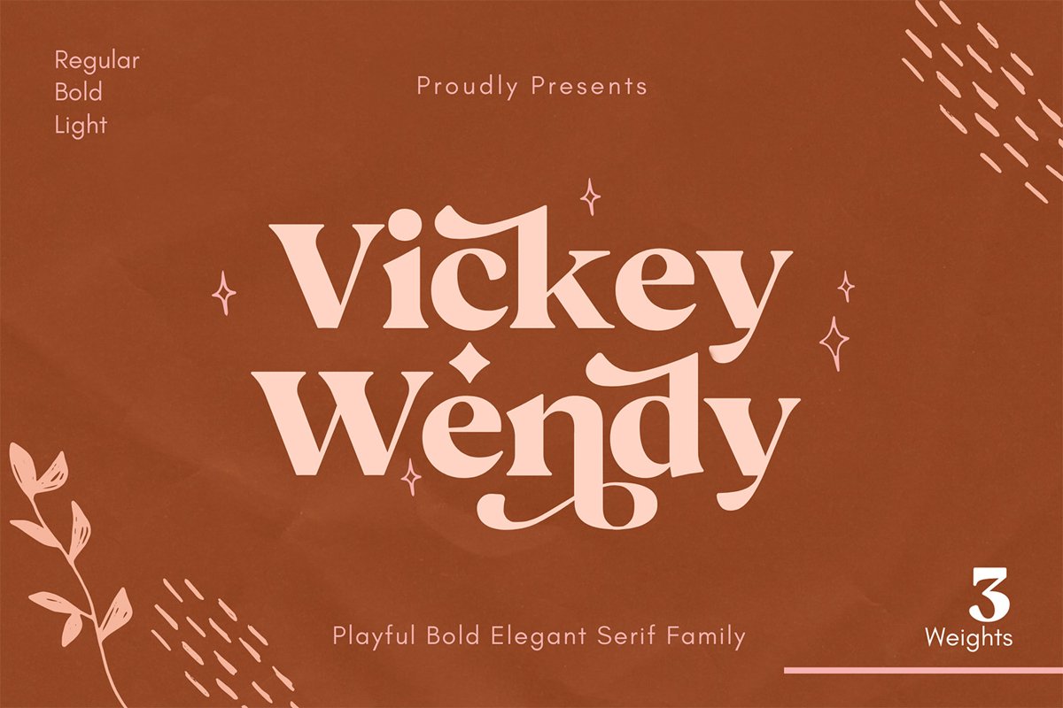 Vickey Modern Vintage Typeface example image 1
