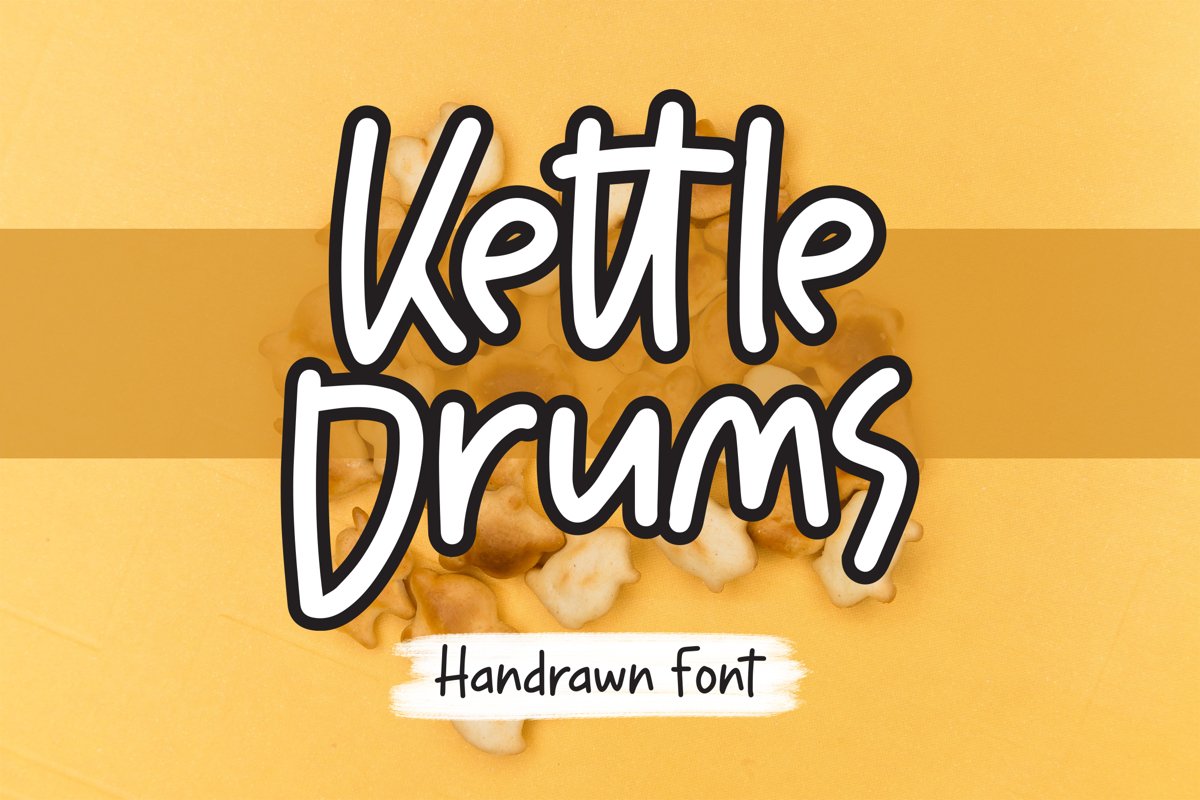 Kettledrums - Handrawn Font example image 1