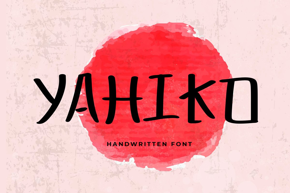 Yahiko Playful Handwritten Font example image 1