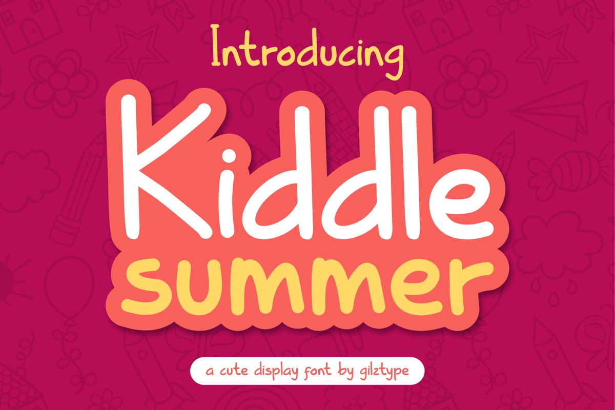 Kiddle Summer - Cute Display Font example image 1
