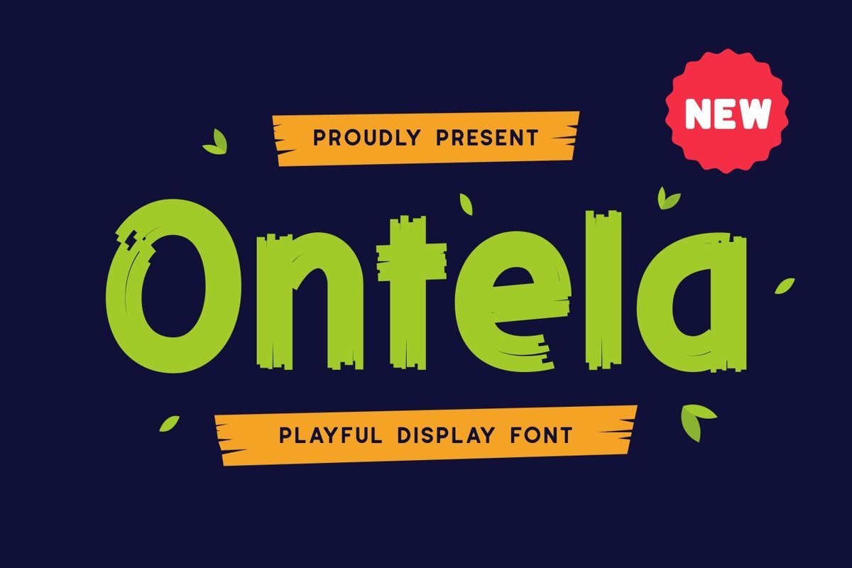 Ontela - Playful Display Font example image 1