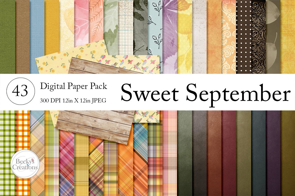 Sweet September Paper Pack Bundle example image 1