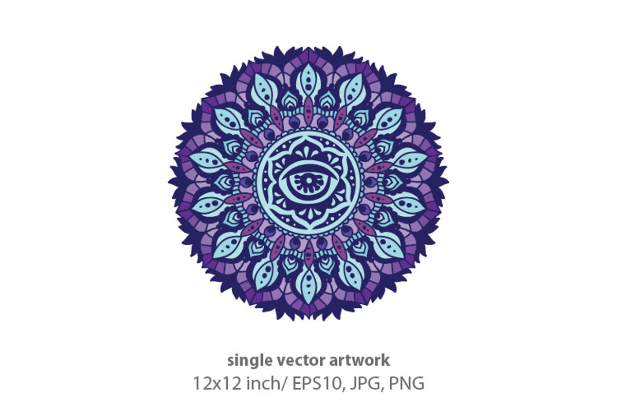 Mandala - single vector artwork example image 1