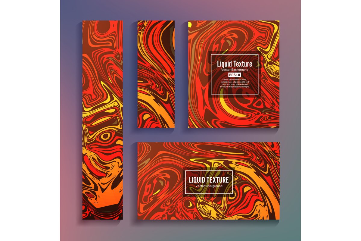 Craft Liquid Texture Vector. Abstract Colorful Background In example image 1
