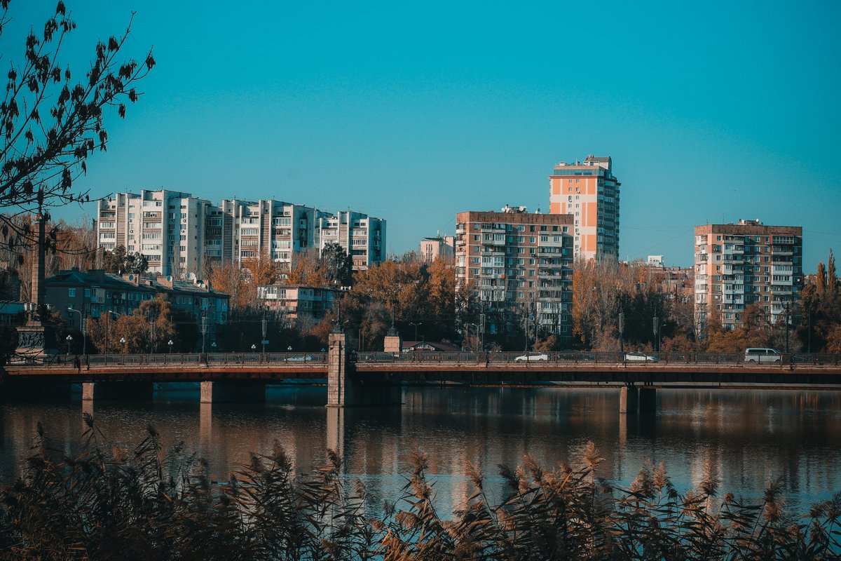 city landscape view of the buildings near the river example image 1