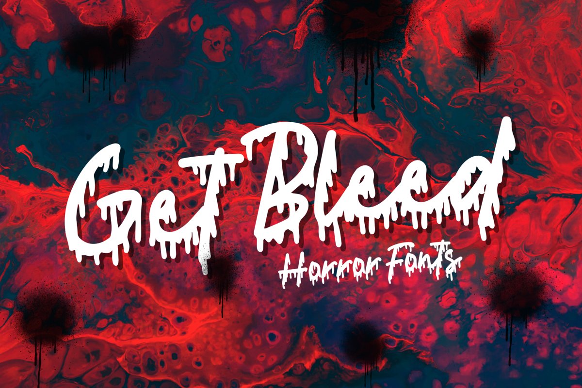Get Bleed - Horror Fonts example image 1