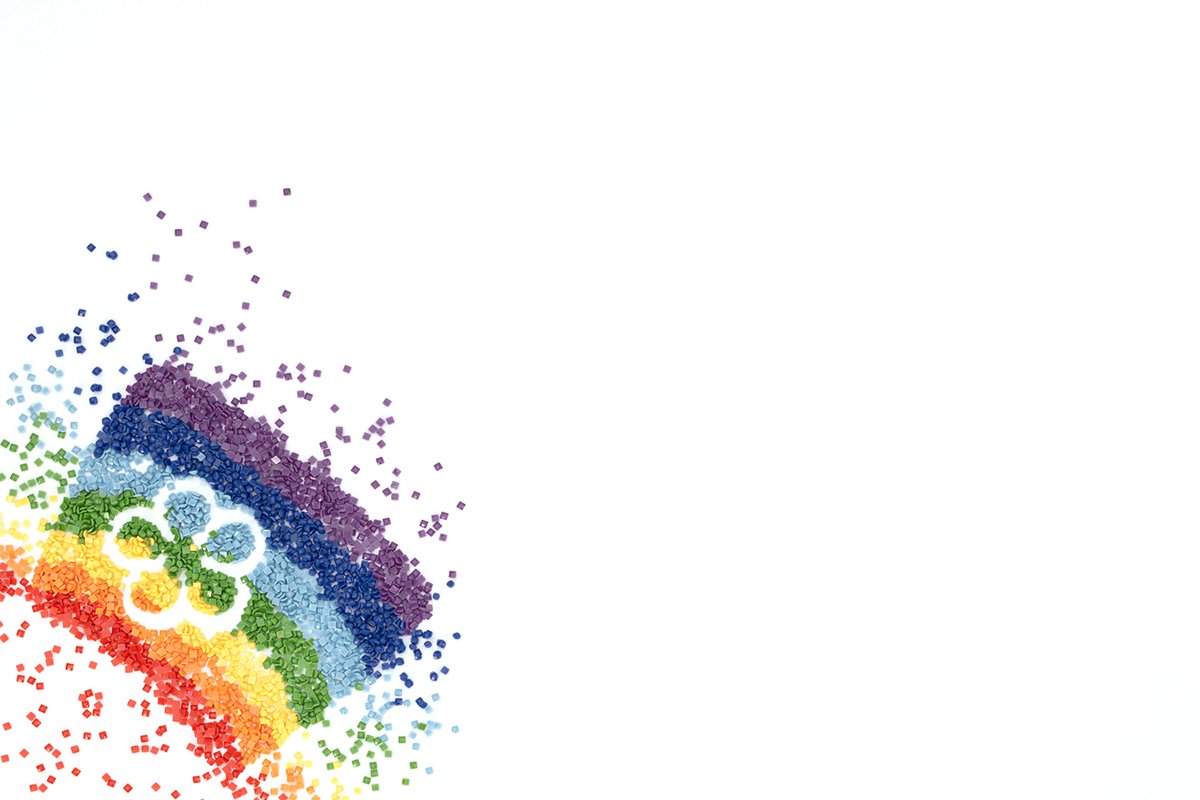 Colorful crystals with flower shape example image 1