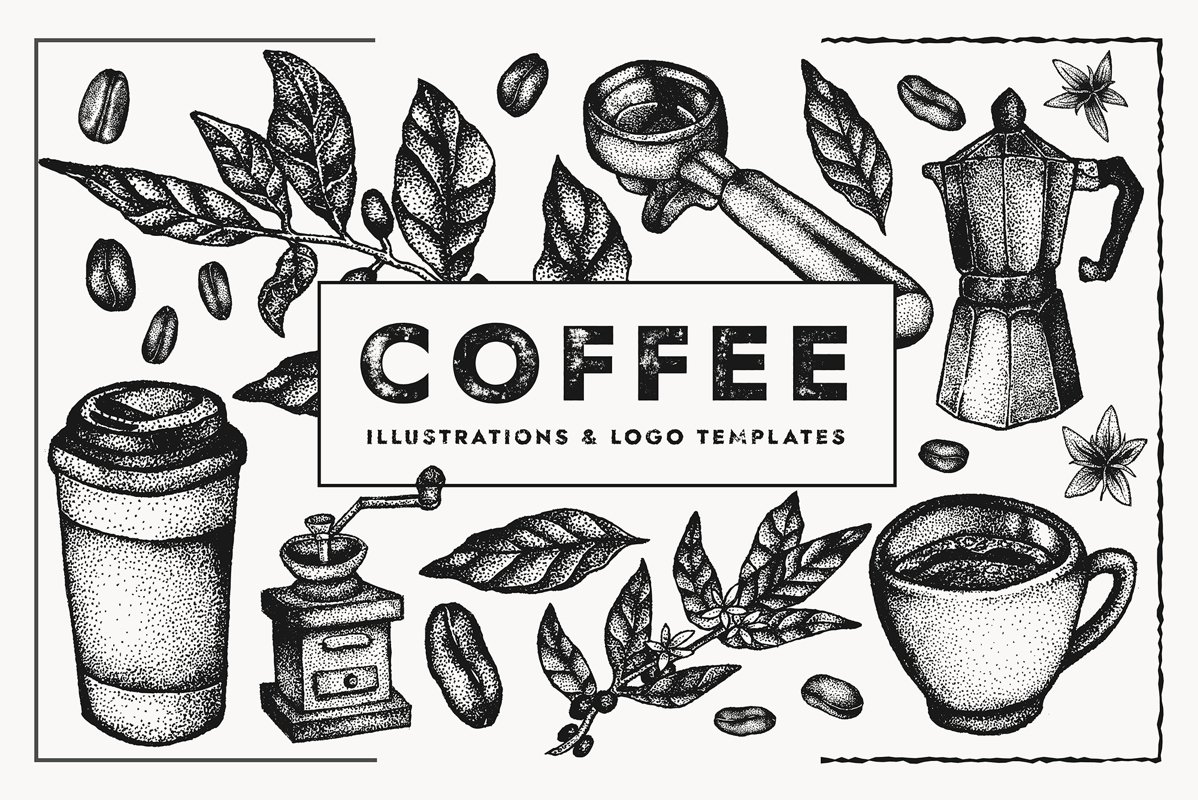 Coffee Vectors | Illustration set example image 1