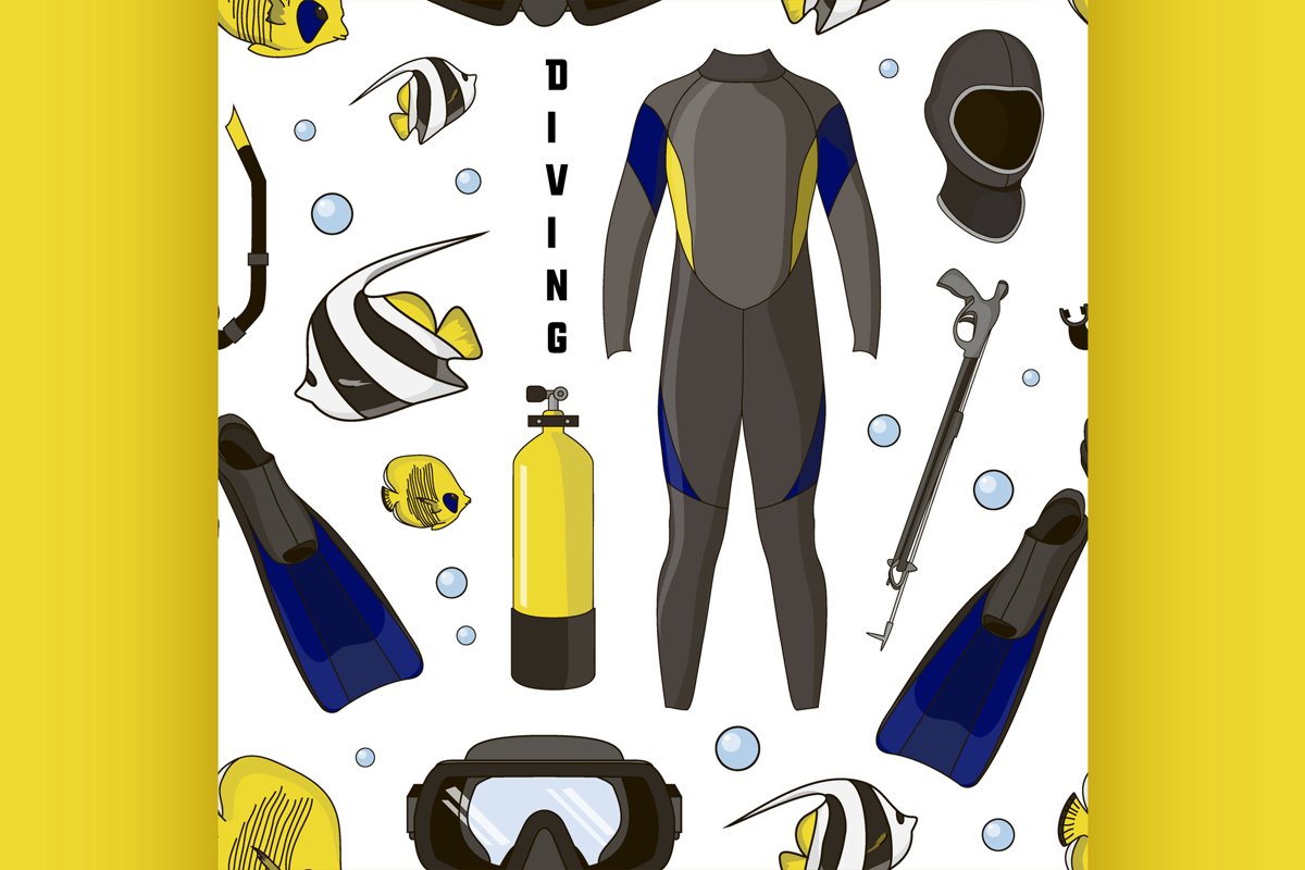 Diving equipment pattern example image 1