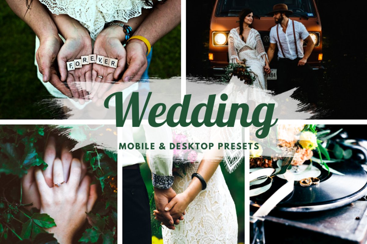 Wedding Mobile and Desktop Lightroom Presets example image 1