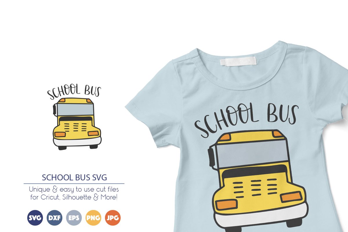 School Bus SVG | Back to School SVG Cut Files example image 1