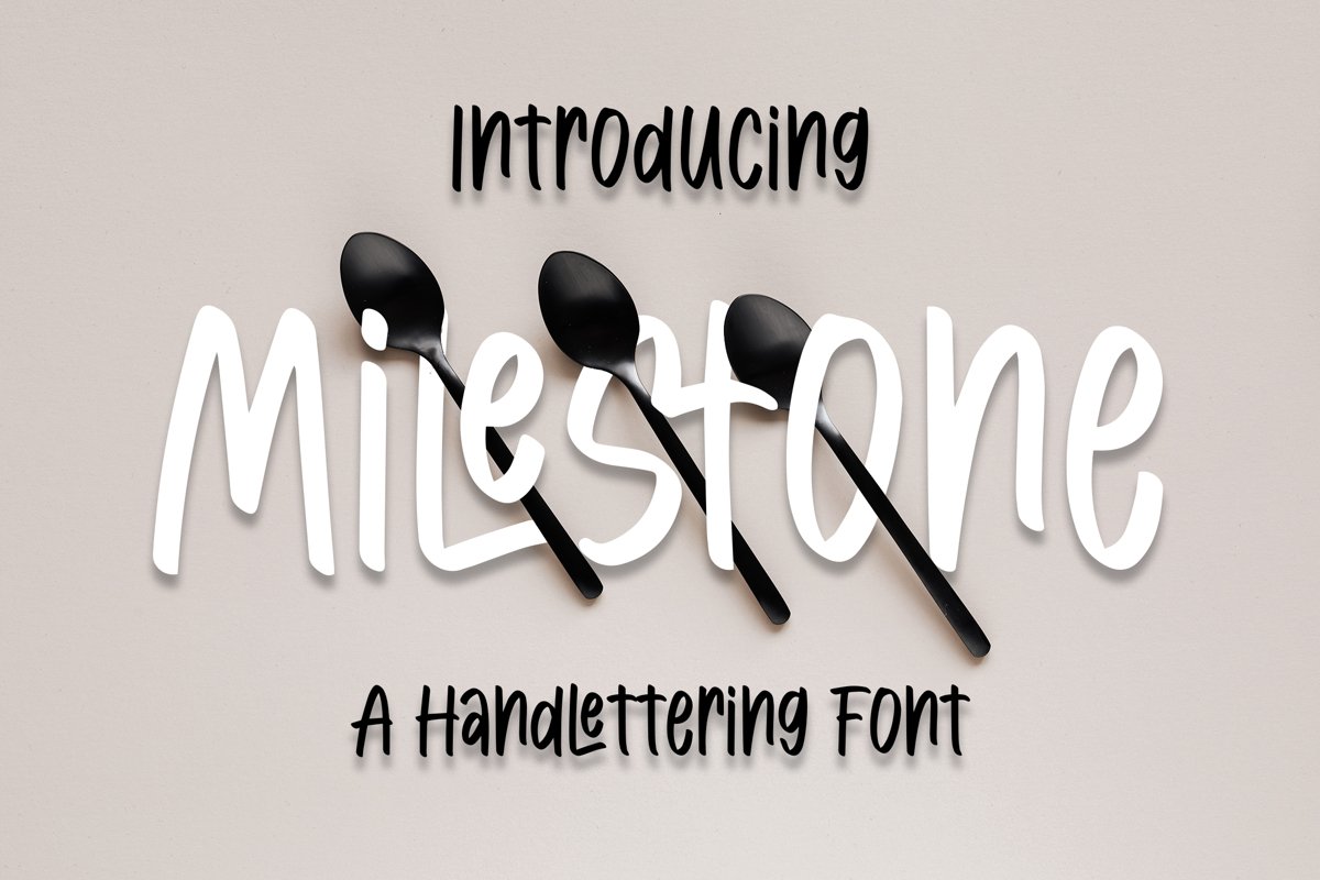 Milestone - Handlettring Font example image 1