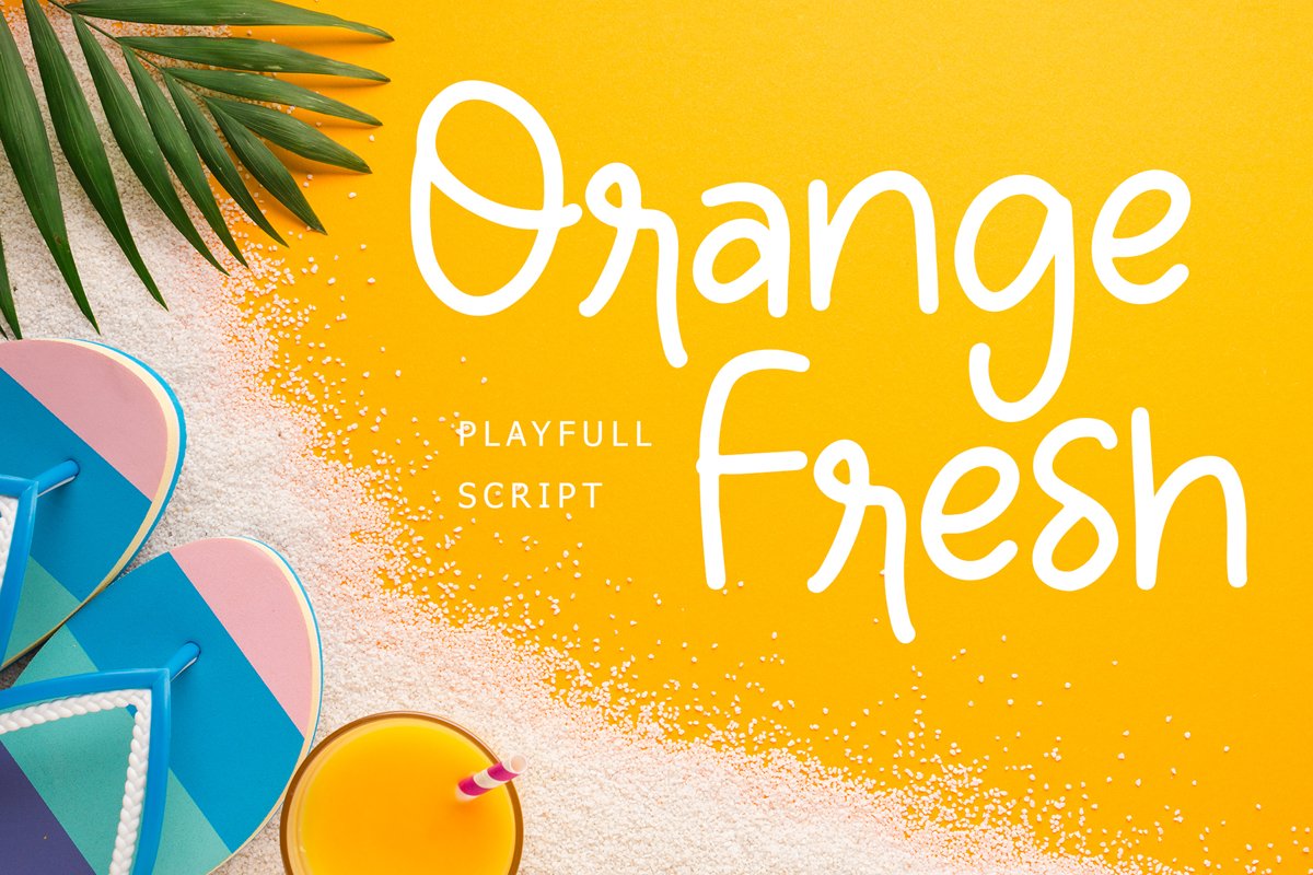 Orange Fresh Handwritten Font example image 1