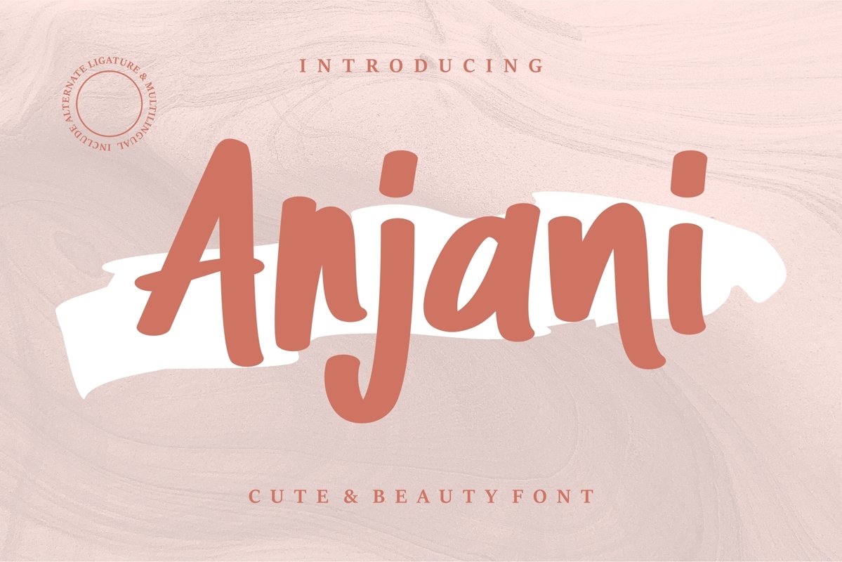 Anjani - Cute & Beauty Font example image 1