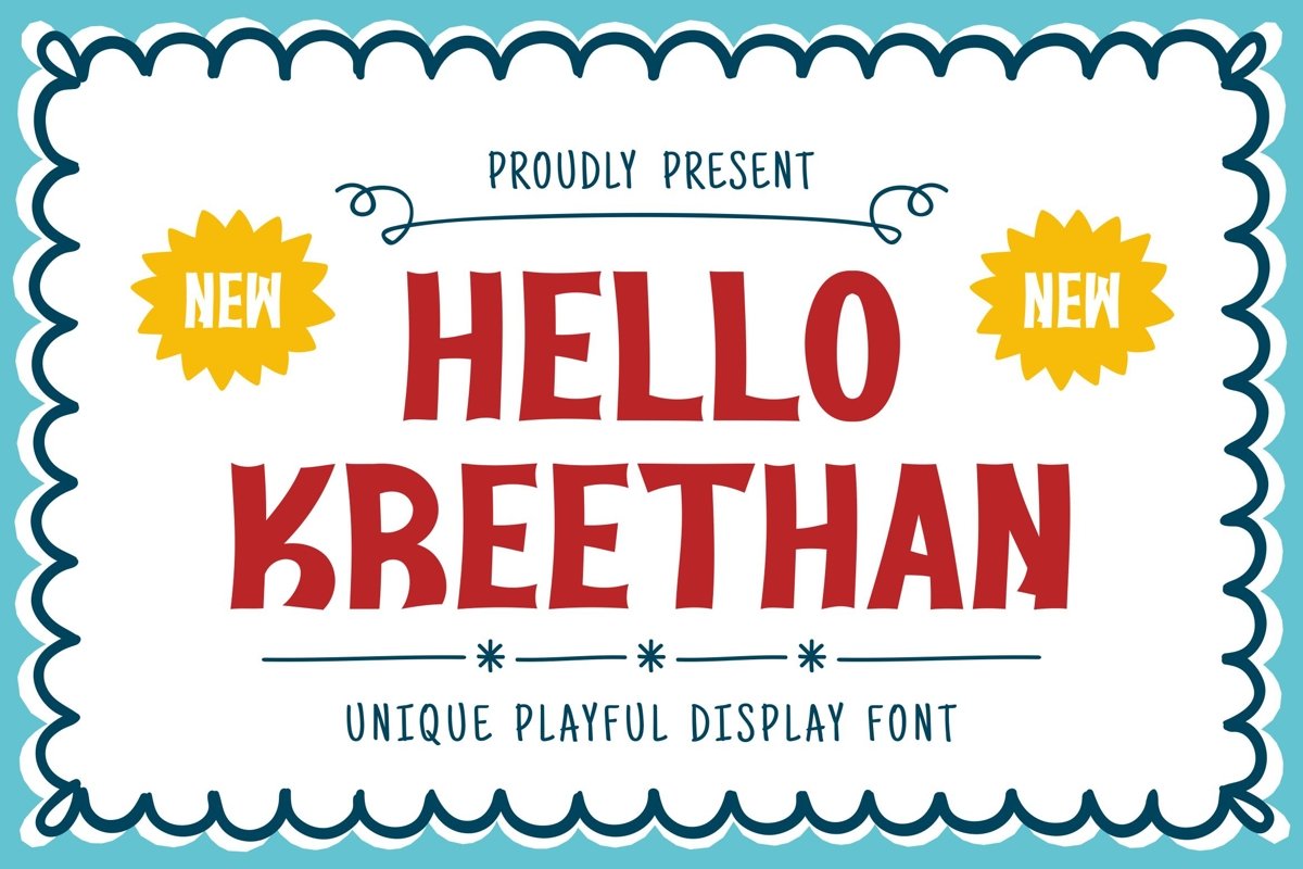 Kreethan Font example image 1