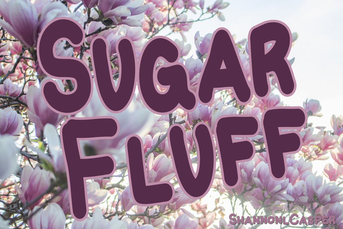 Sugar Fluff Fun Handwritten Font example image 1