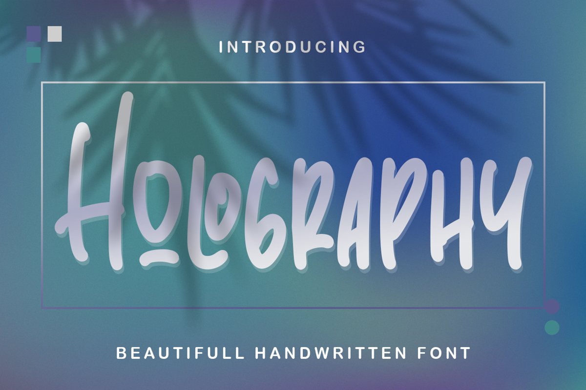 Holography - Beautifull Handwritten Font example image 1