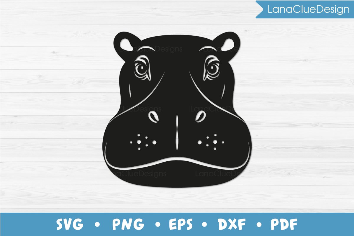 Hippo SVG Cut File example image 1