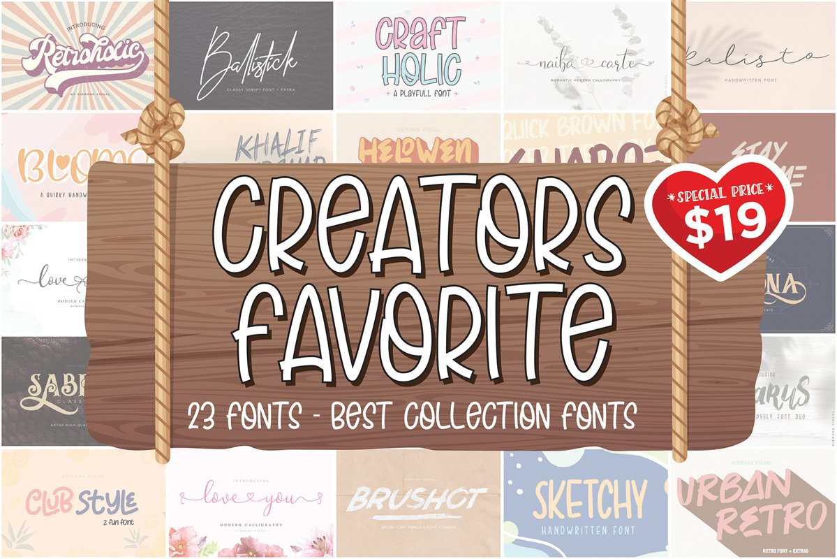 The Creator's Favorite Font Bundle example image 1