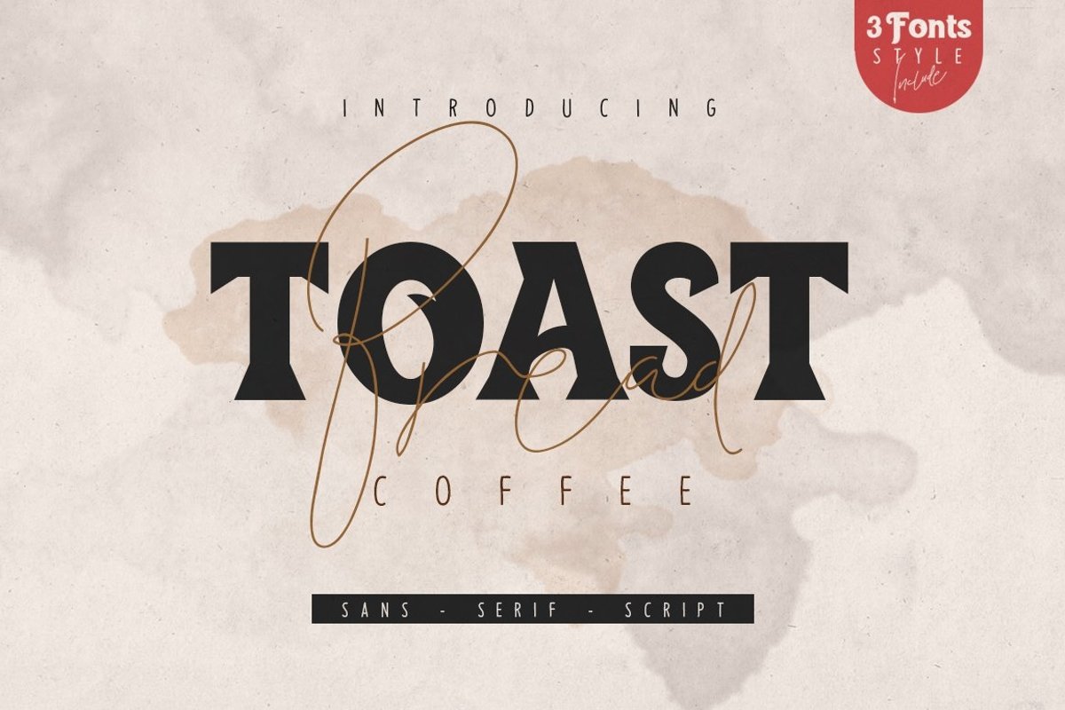 Toast Bread Coffee Typeface example image 1