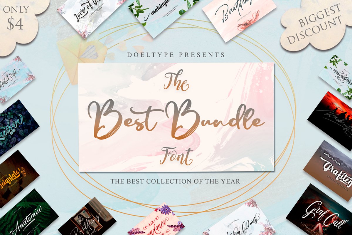 The Best Font Bundle Collection example image 1