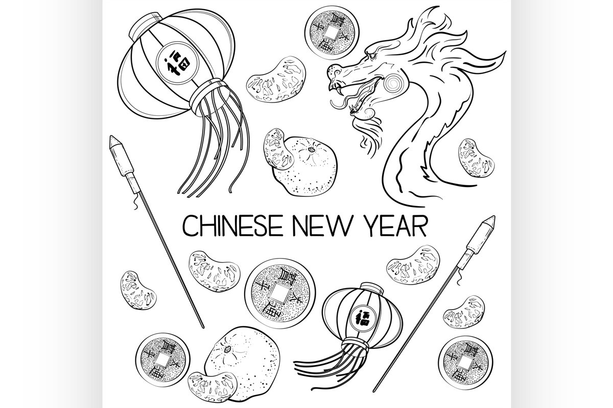 Chinese New Year elements example image 1