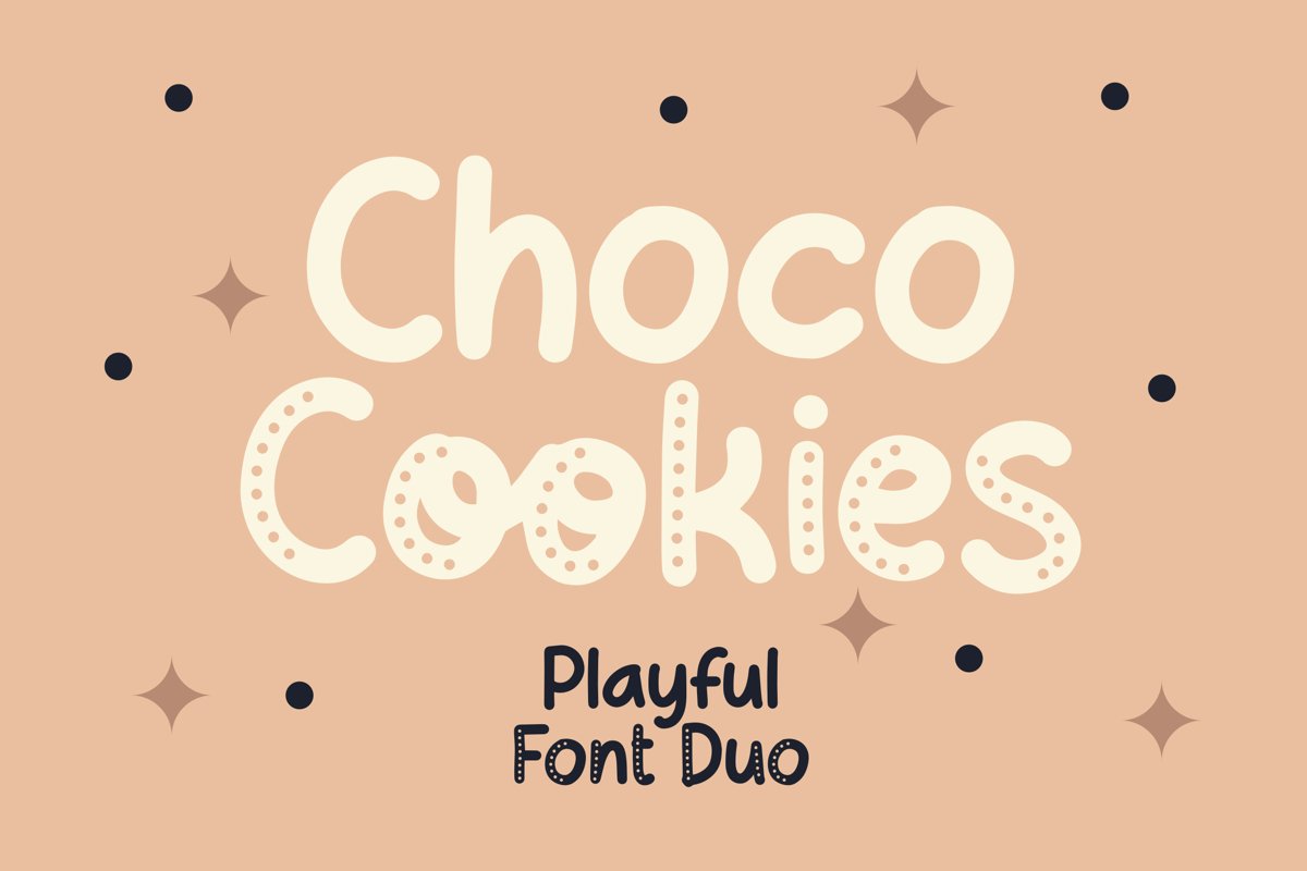 Choco Cookie - Playful Duo Font example image 1