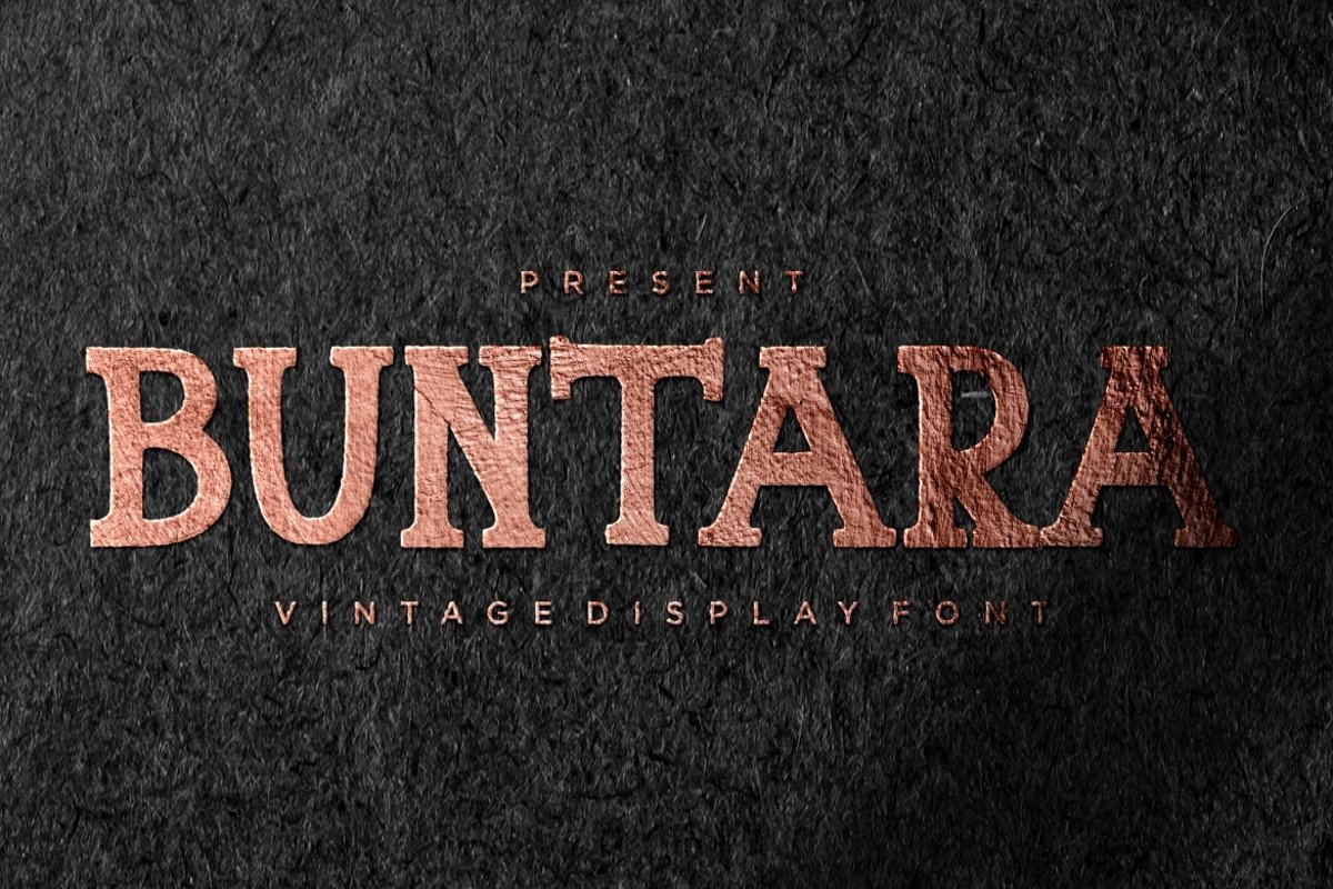 Buntara Display Font example image 1
