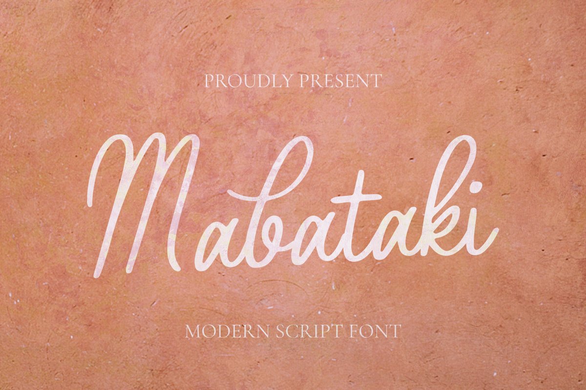 Mabataki Font example image 1