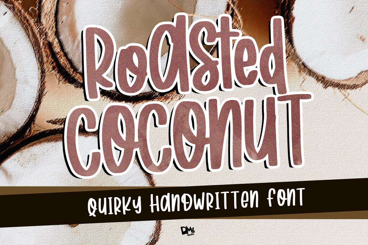 Roasted Coconut - Quirky Handwritten Font example image 1
