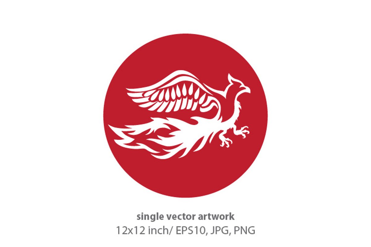 Phoenix Bird - single vector artwork example image 1