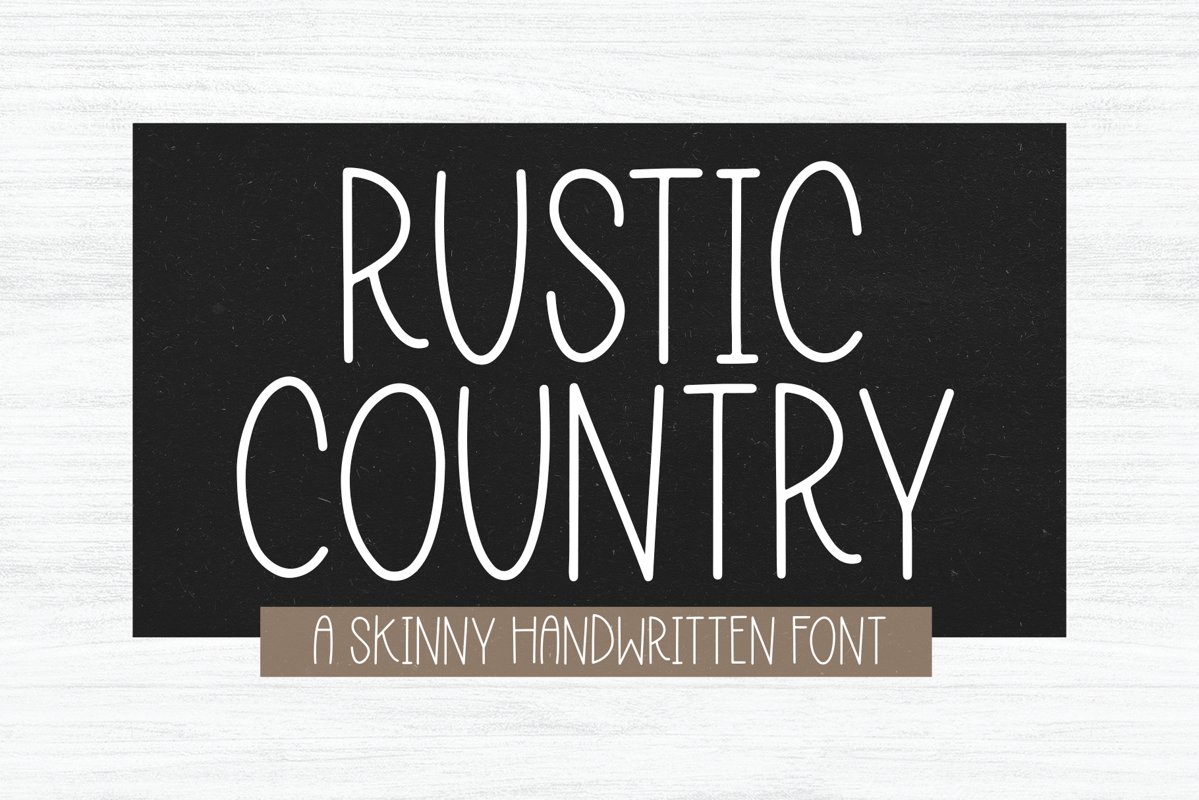 Rustic Country - A Handwritten Font example image 1