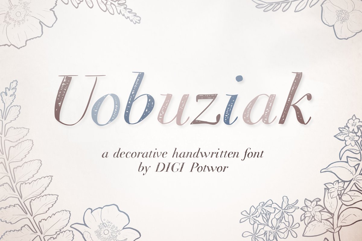 Uobuziak font example image 1