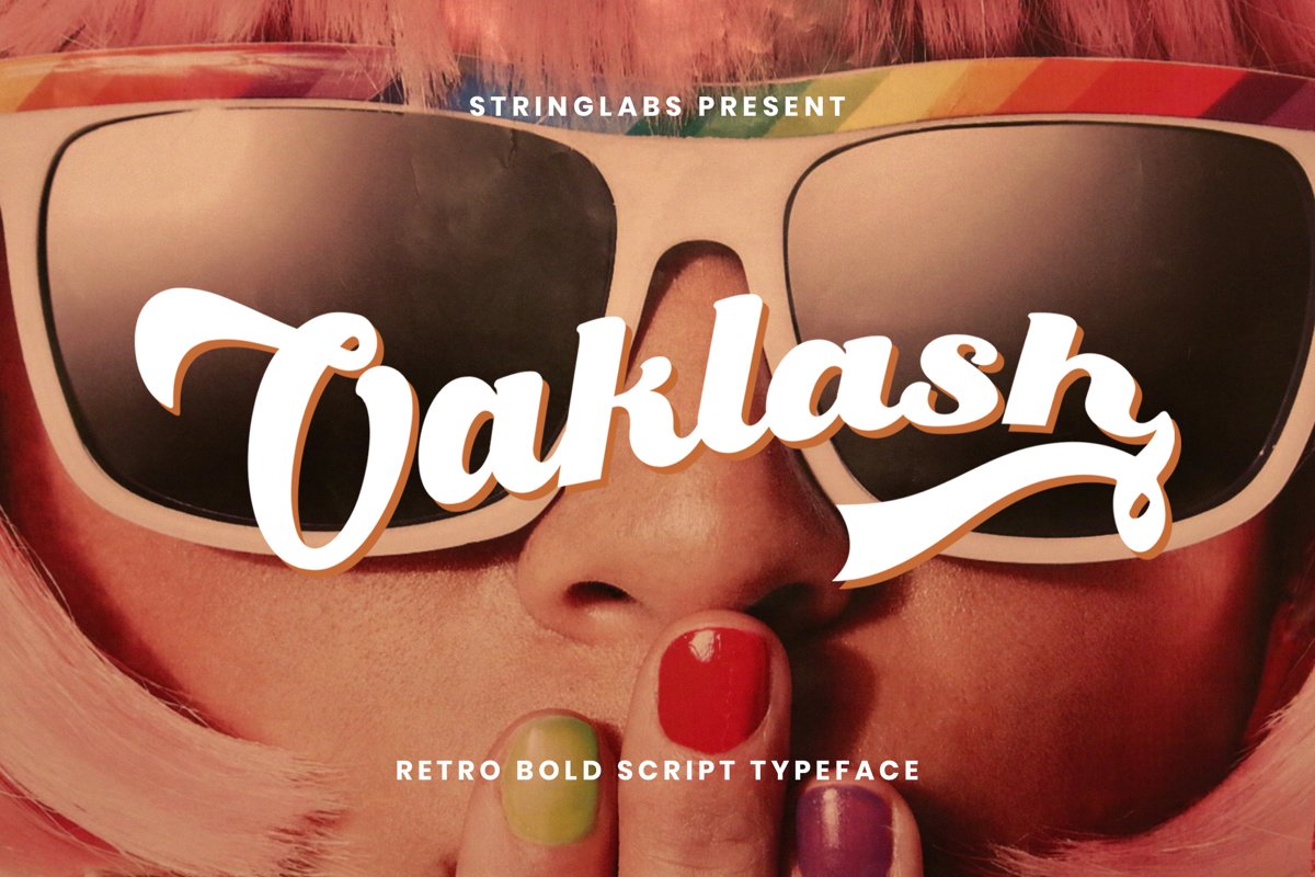 Oaklash - Retro Bold Script Font example image 1