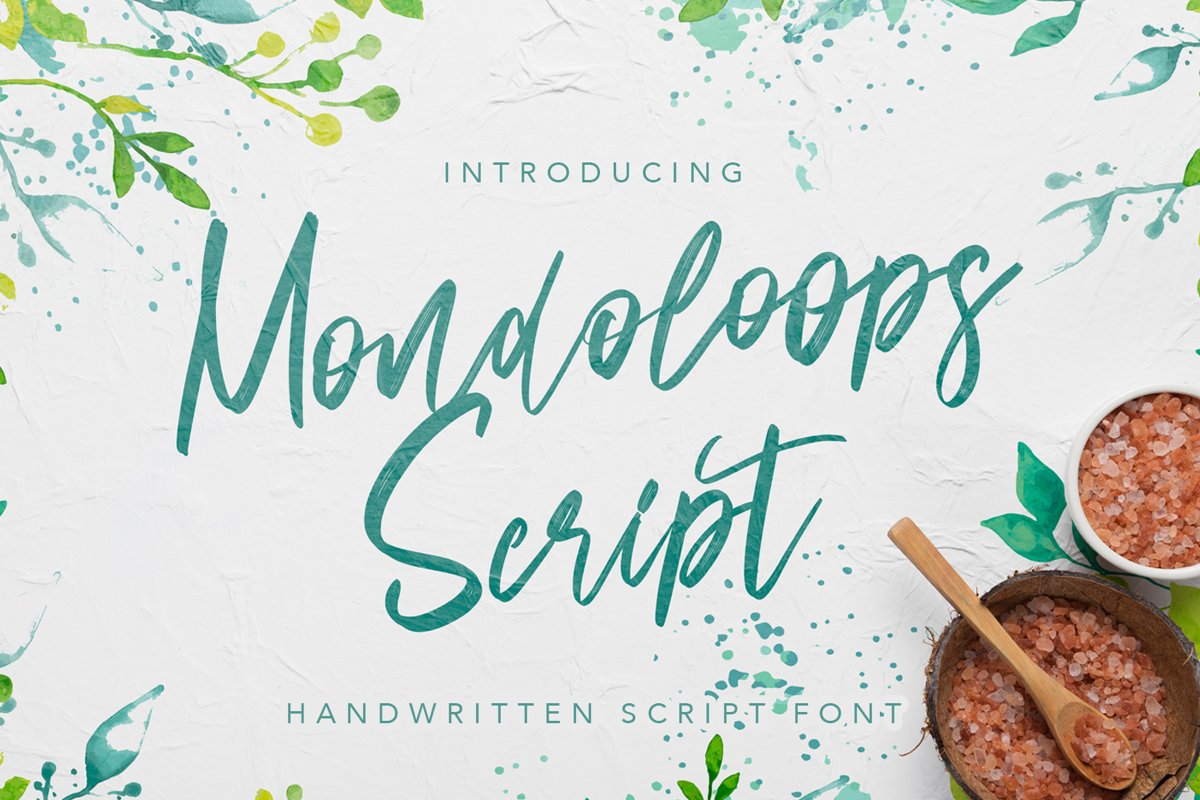 Mondoloops - Script Brush Fonts example image 1