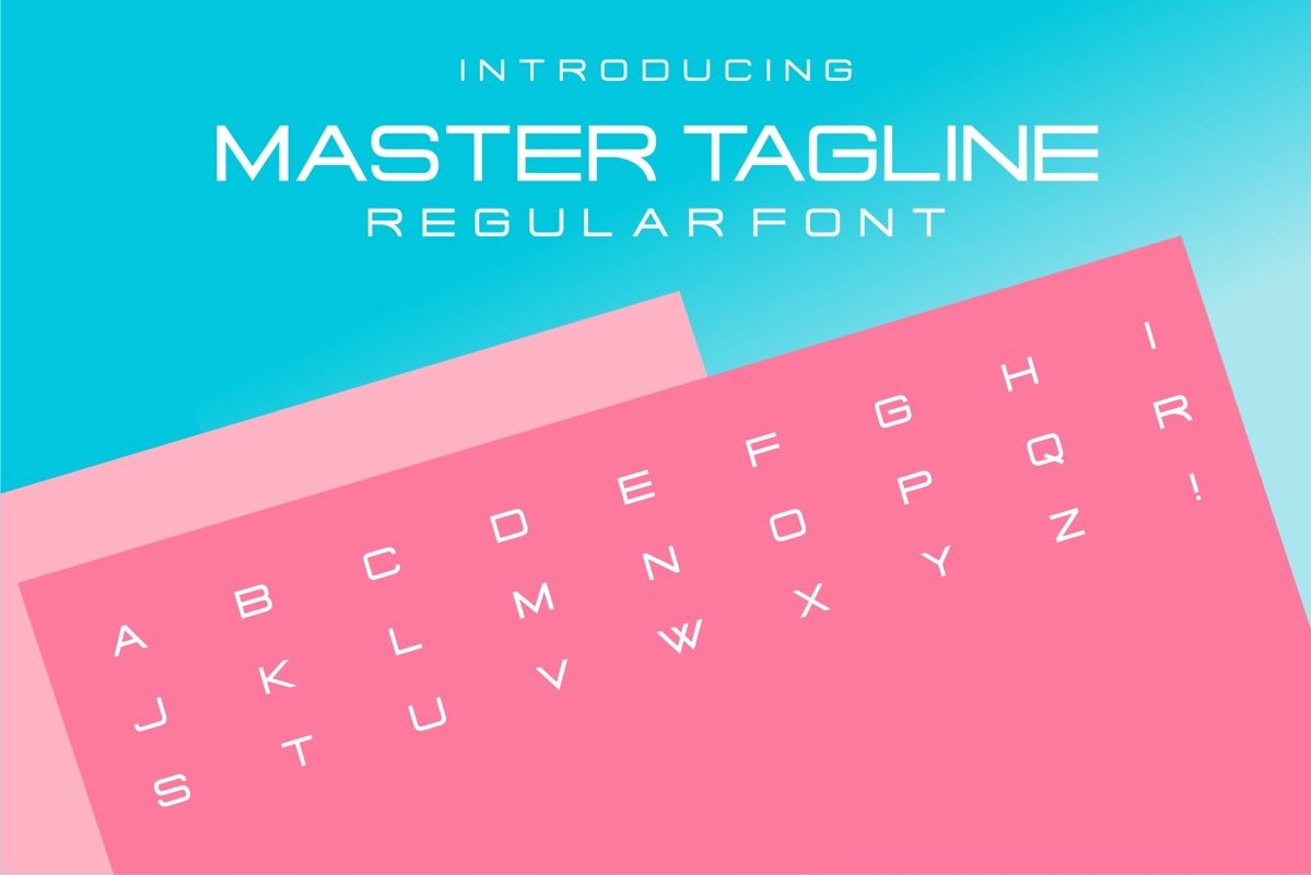 Master Tagline Logo Font example image 1