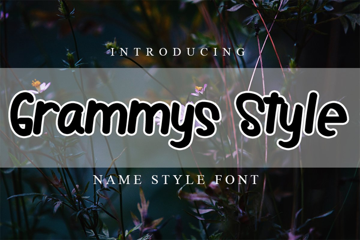 Grammys Style | Style Font example image 1