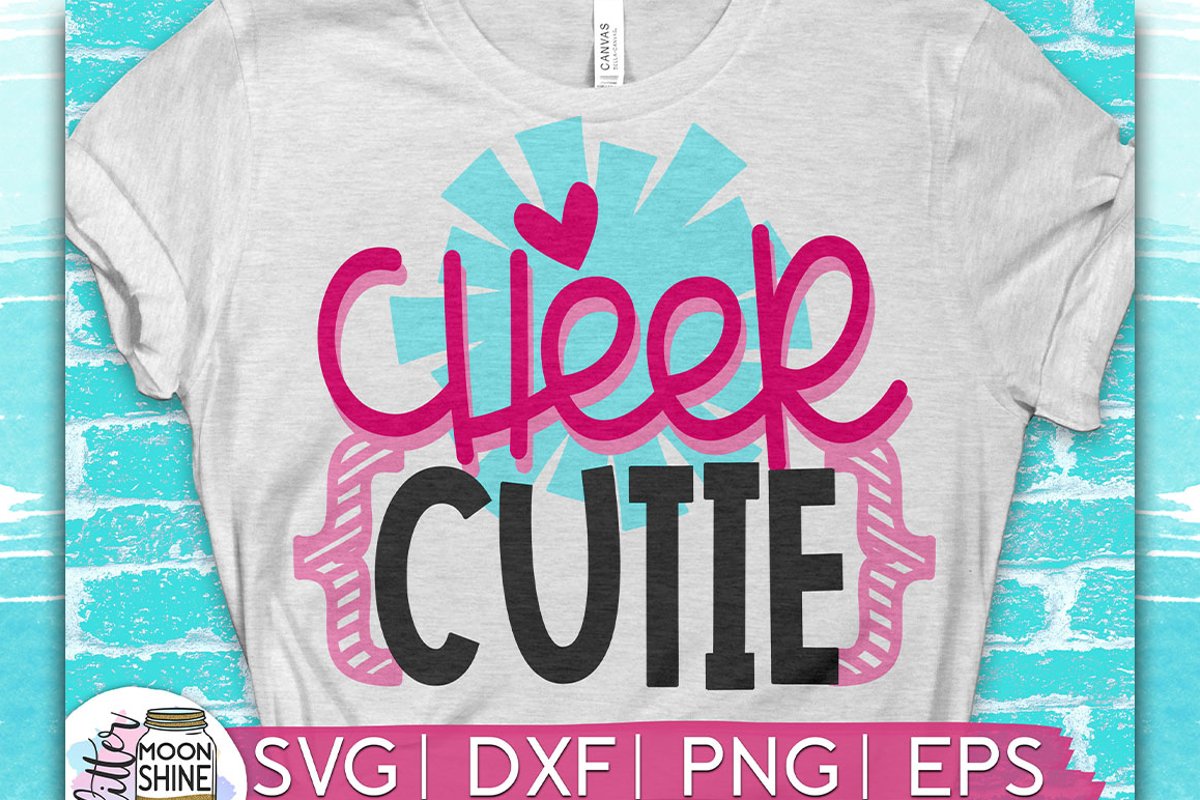 Cheer Cutie SVG DXF PNG EPS Cutting Files example image 1
