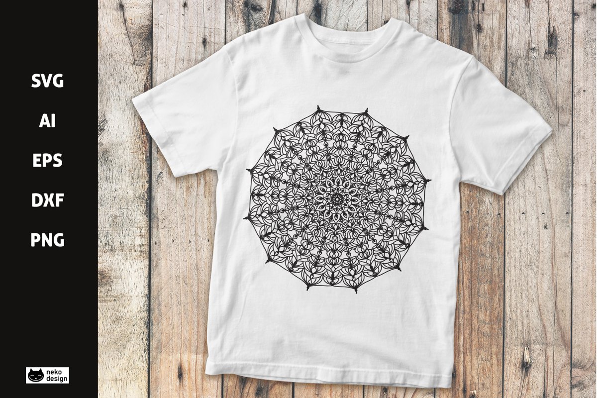 Mandala Vector Design SVG Cut File example image 1