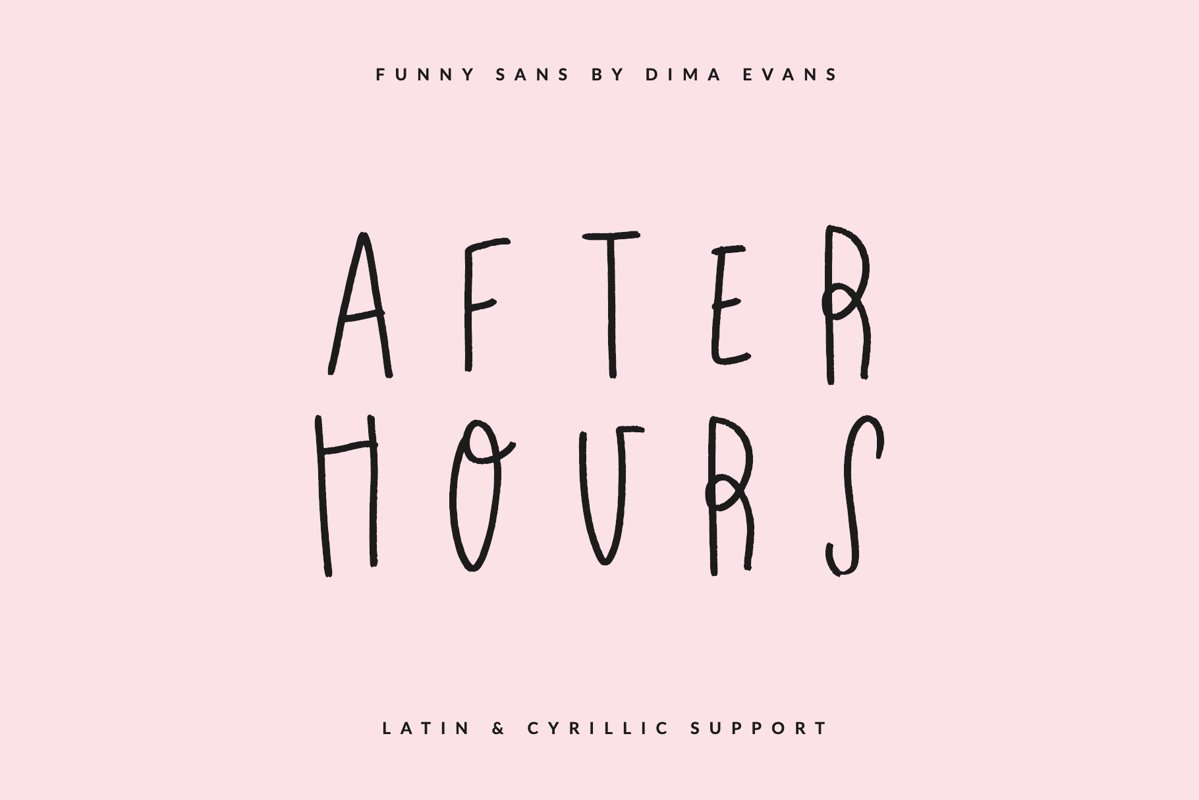 After Hours Latin & Cyrillic example image 1