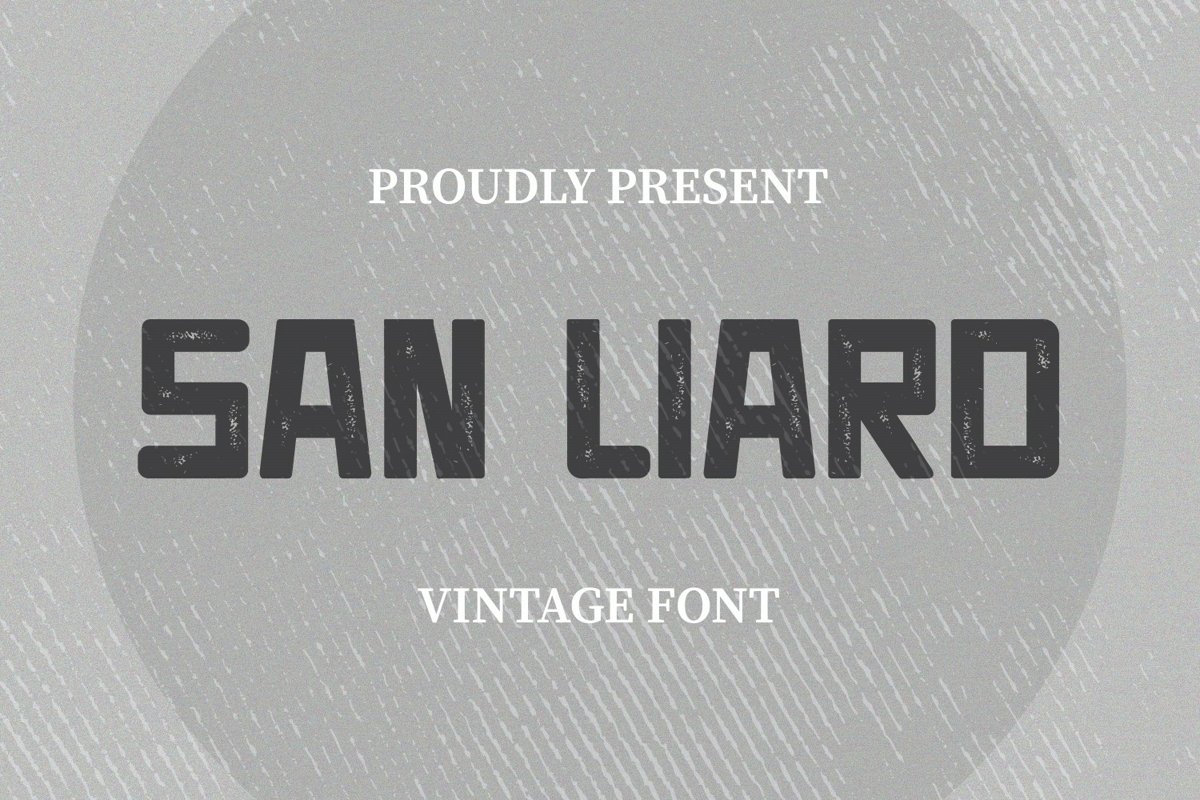 San Liard Font example image 1