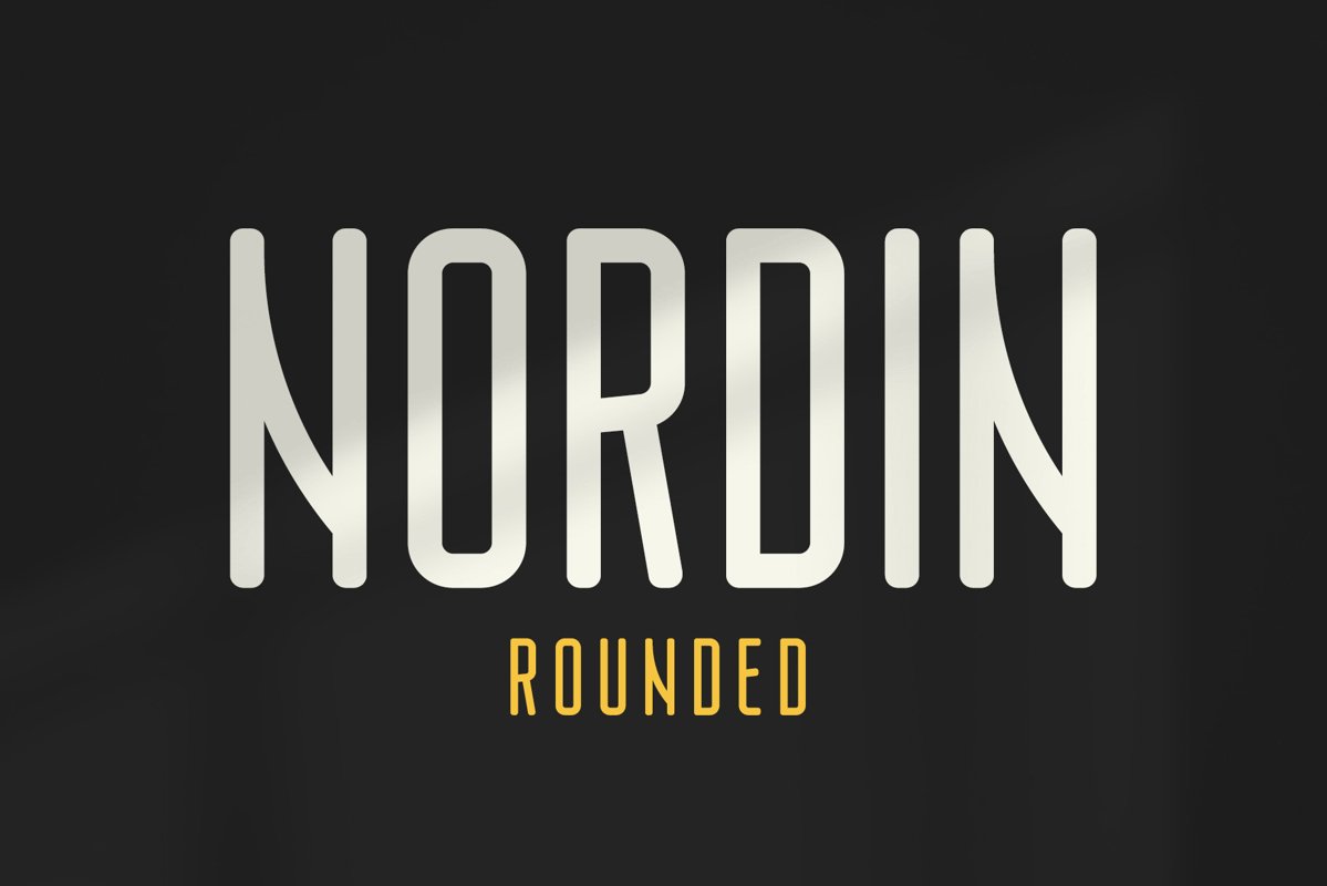 Nordin Rounded - Condensed Sans example image 1