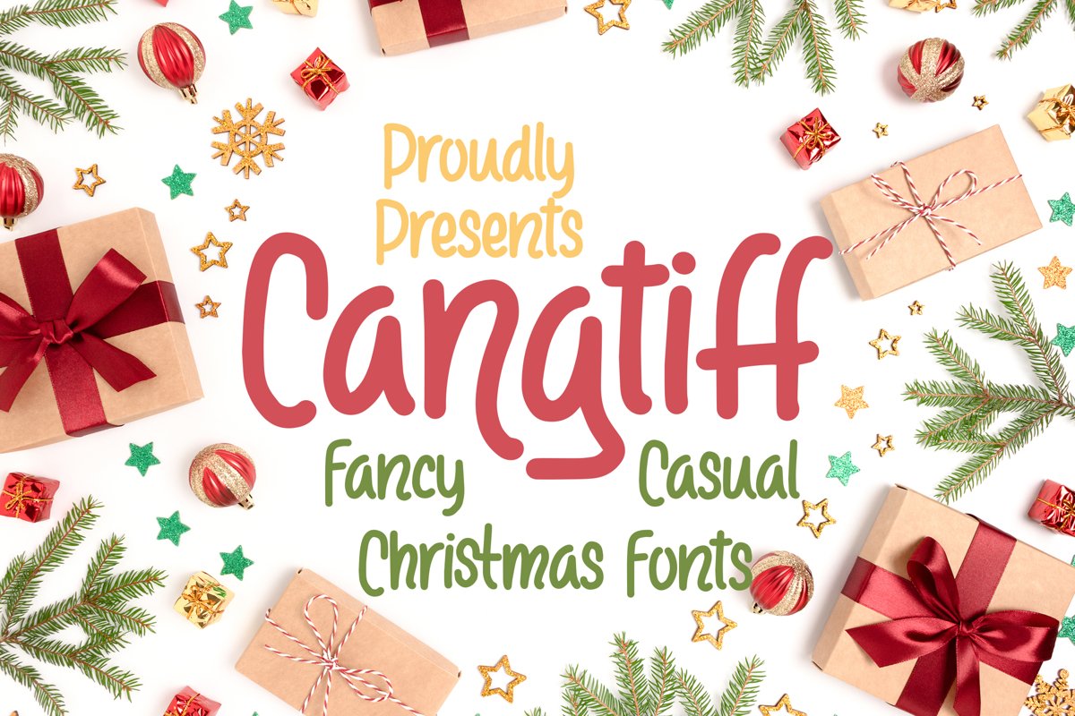 Cangtiff - fancy Chrismas Font example image 1