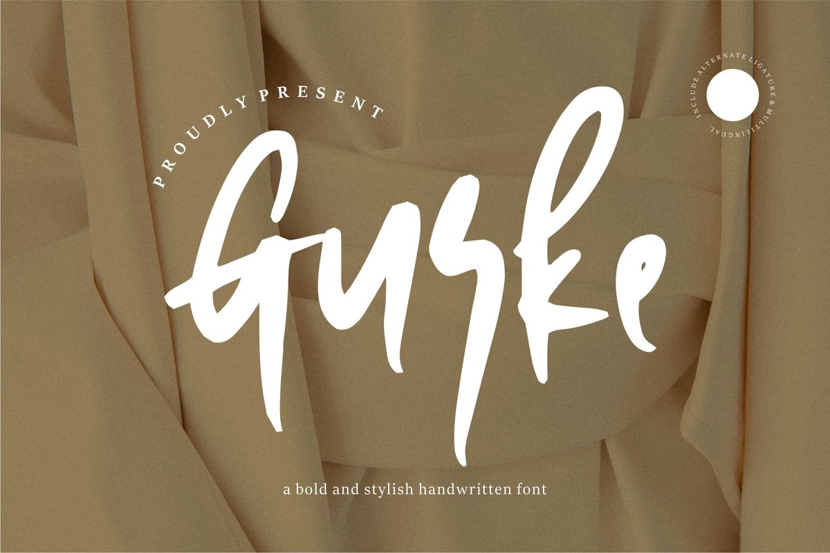 Gurke - Bold & Stylish Handwritten Font example image 1