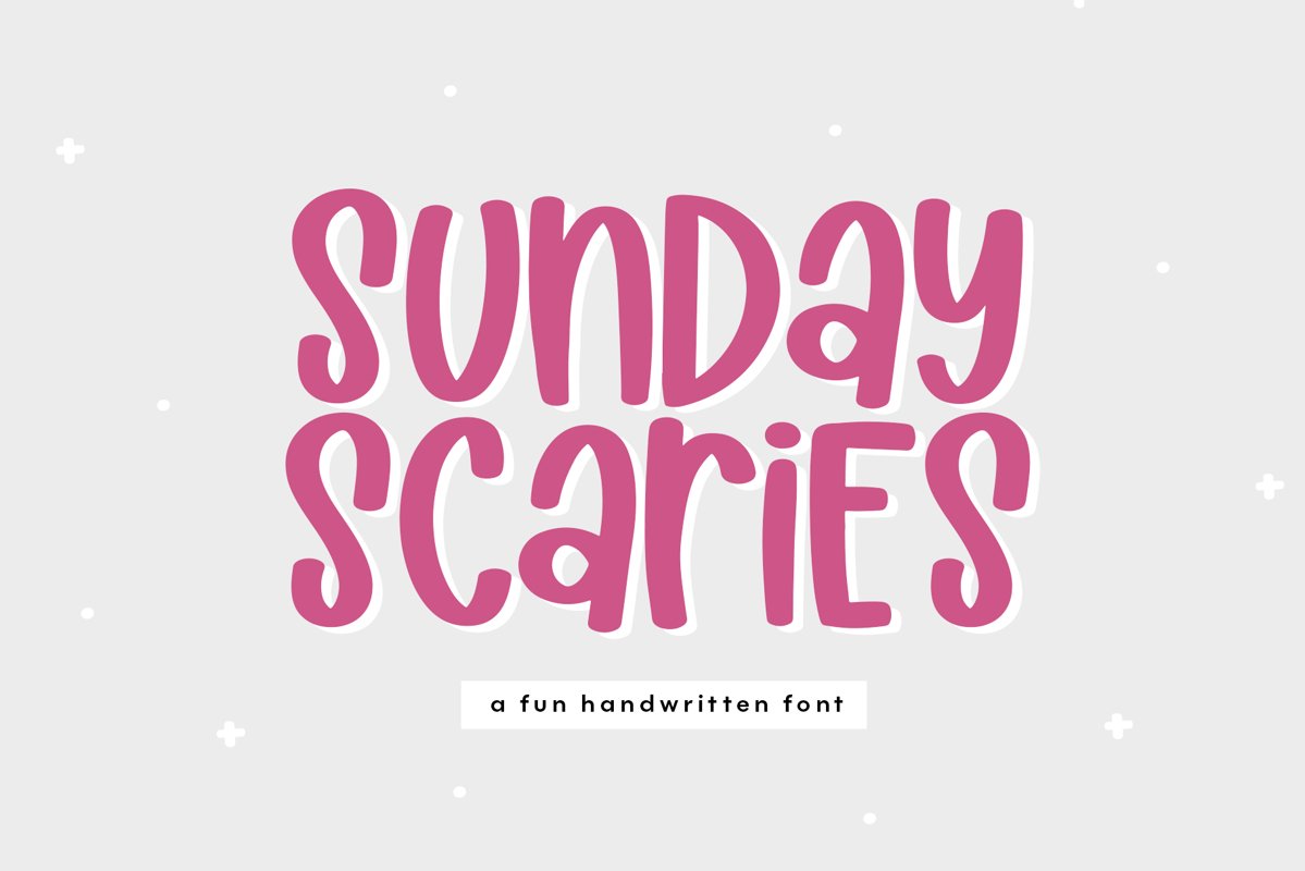 Sunday Scaries - A Fun Handwritten Font example image 1